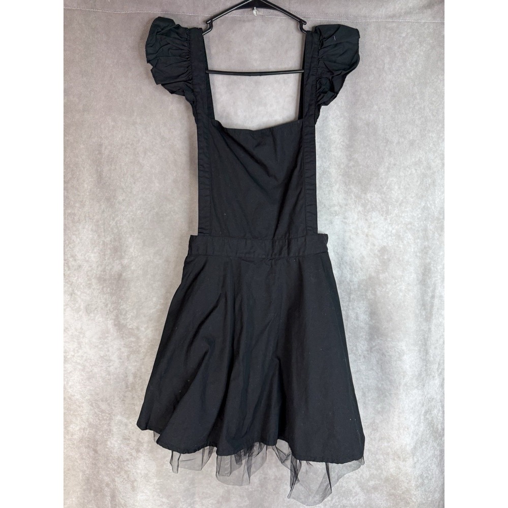 Killstar Low Lita Apron Pinafore Dress In Black Women's Size M